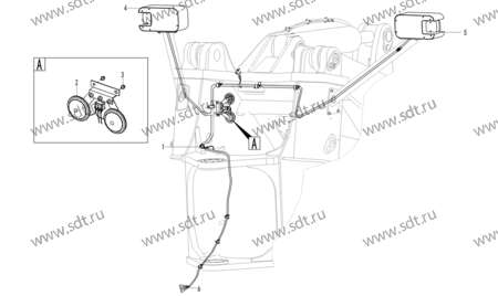 Блок фар левый передний LFRD-24V - 4130000542