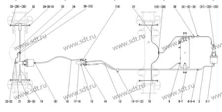 Датчик тормозной YK209K 