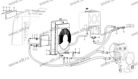 Радиатор водяной (под TD226-B6 (13040183)) - 4190000558