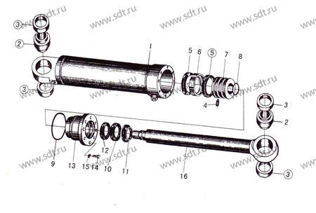 Ремкомплект рулевого г/ц  LG 930-1 - 2442