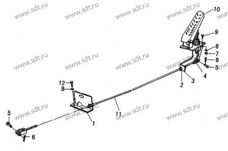 Трос педали  газа 