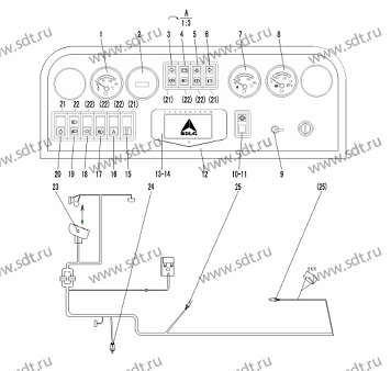 Указатель температуры воды SW242-2A - 4130000215 (648)